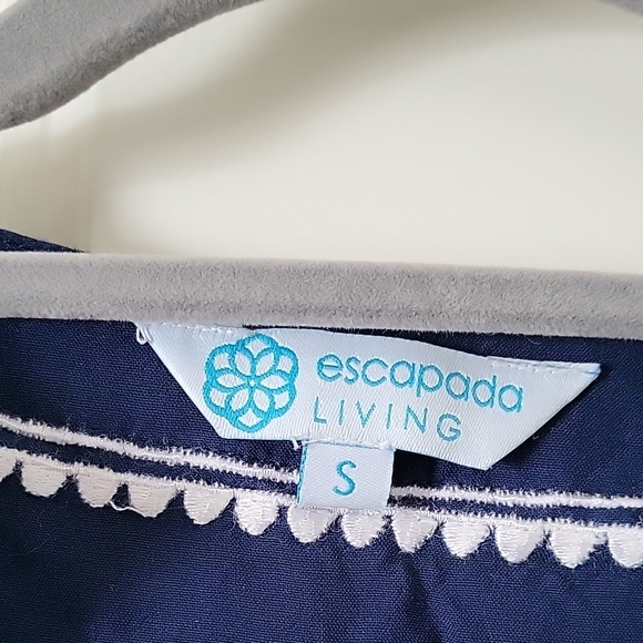Escapada Living Navy Blue Embroidered Women's Size Small - Picture 2 of 9